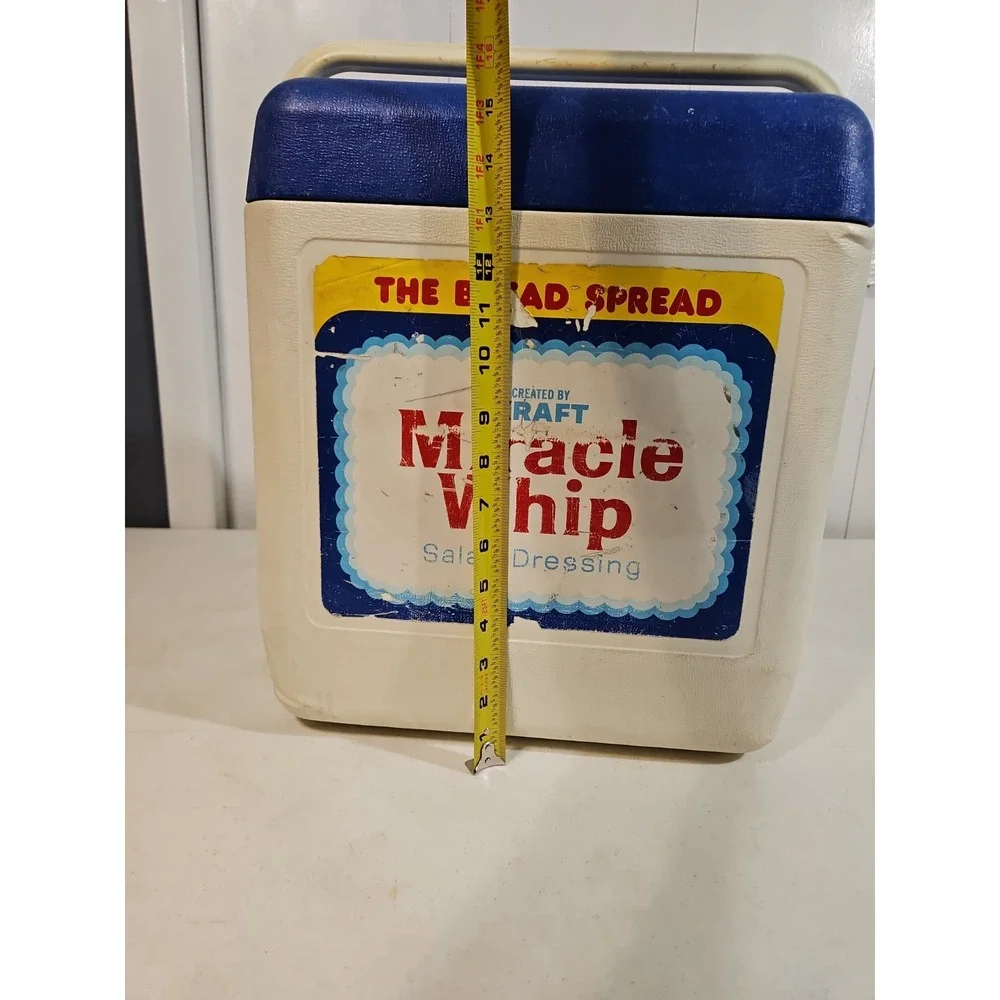 Vintage Miracle Whip Ice Chest 1979 GOTT TOTE 18 Model#1818 Cooler 16Hx14Wx10